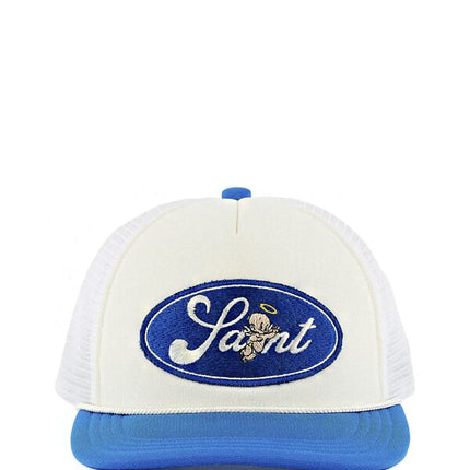 Saint Mxxxxxx Baby Michael Cap White Blue