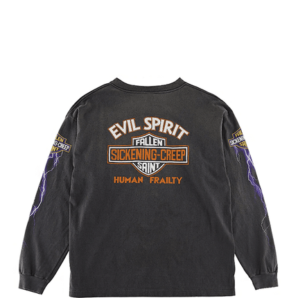 Saint Mxxxxxx Evil Spilit L/S T-Shirt Vintage Black