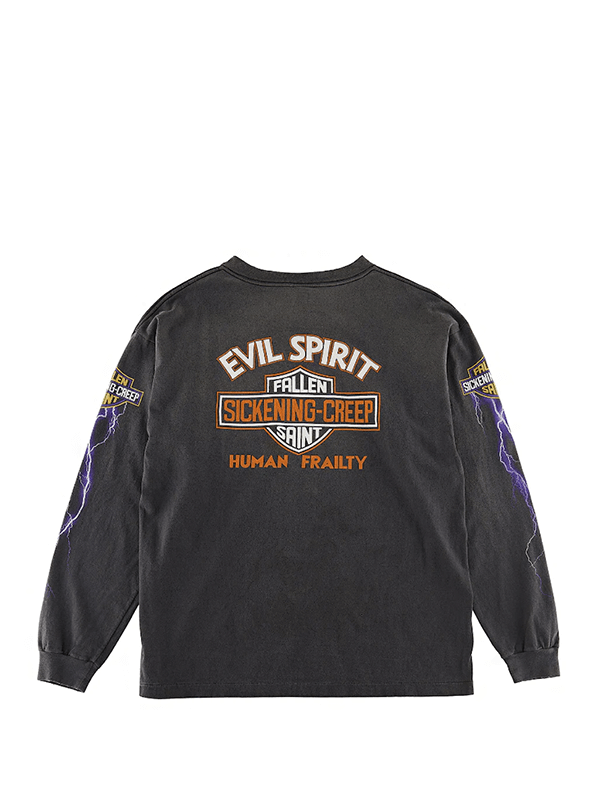 Saint Mxxxxxx Evil Spilit L/S T-Shirt Vintage Black