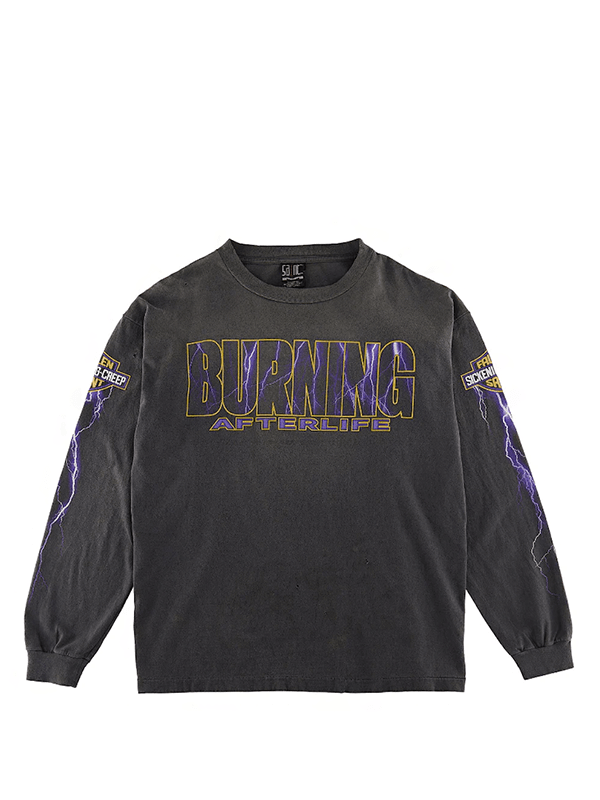 Saint Mxxxxxx Evil Spilit L/S T-Shirt Vintage Black