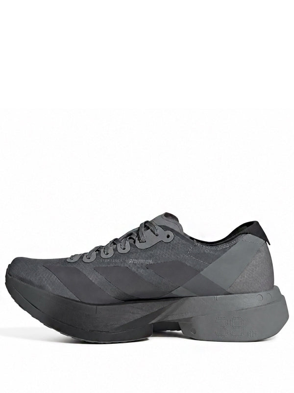 Satisfy x adidas Adizero Adios Pro 4 Core Black Grey Five Grey Three