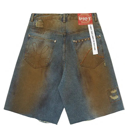 Shorts Piet Oversized Thrashed Verde