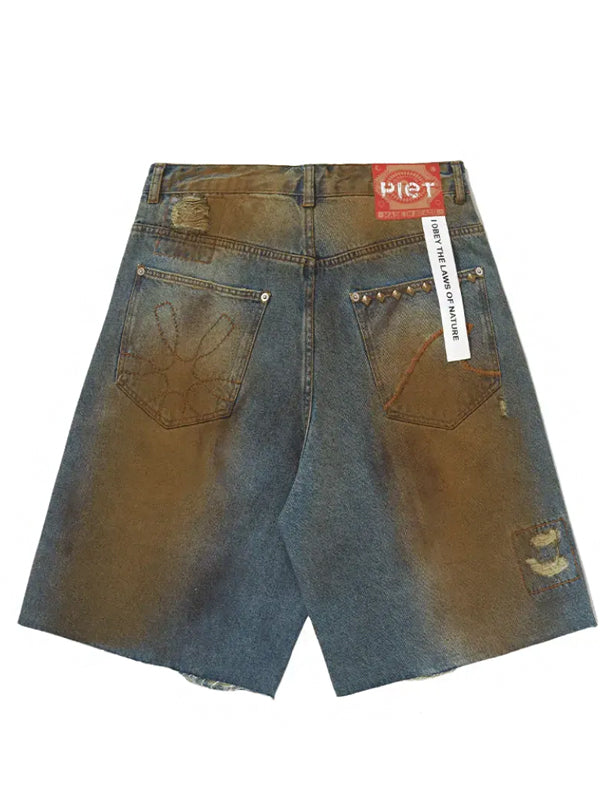 Shorts Piet Oversized Thrashed Verde