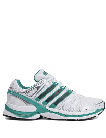 Sporty & Rich x adidas Adistar Control 5 Cloud White Carbon Pure Teal
