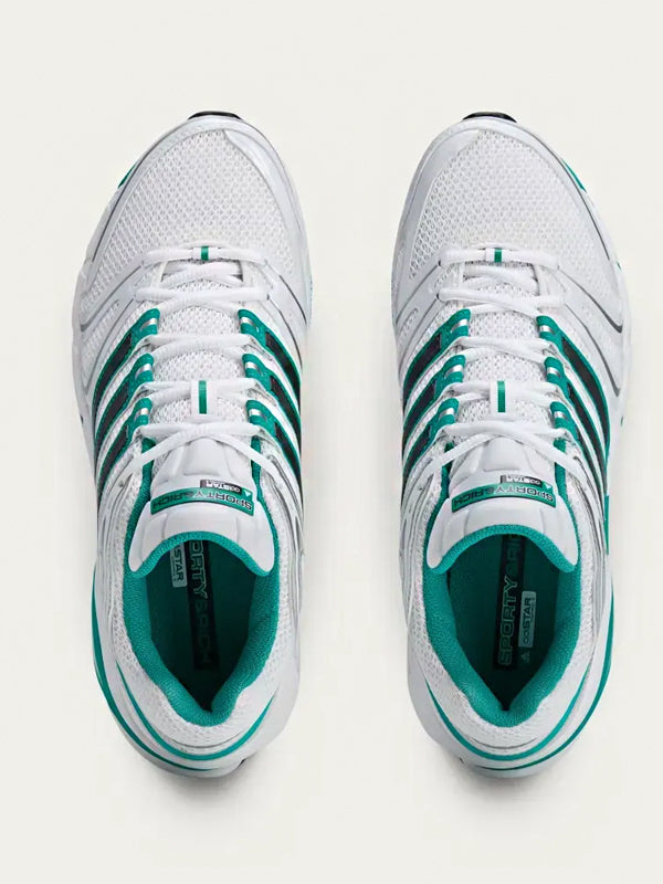Sporty & Rich x adidas Adistar Control 5 Cloud White Carbon Pure Teal