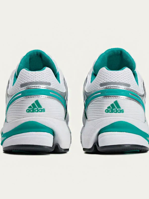 Sporty & Rich x adidas Adistar Control 5 Cloud White Carbon Pure Teal