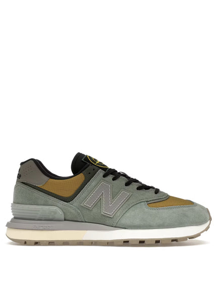 Stone Island x New Balance 574 Legacy Light Green Mustard Gold