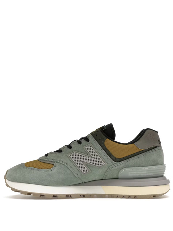 Stone Island x New Balance 574 Legacy Light Green Mustard Gold