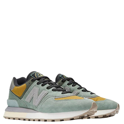 Stone Island x New Balance 574 Legacy Light Green Mustard Gold