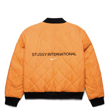Stussy x Nike Reversible Varsity Jacket Medium Olive/Bright Mandarin