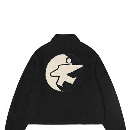 Stussy x Our Legacy Work Shop Blouson Jacket Washed Black Moleskin