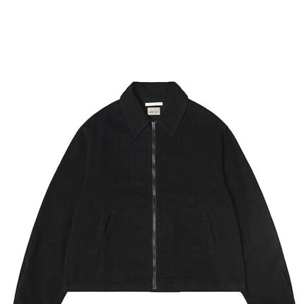 Stussy x Our Legacy Work Shop Blouson Jacket Washed Black Moleskin