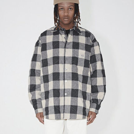 Stussy x Our Legacy Work Shop Borrowed Jacket Grey/Beige Check