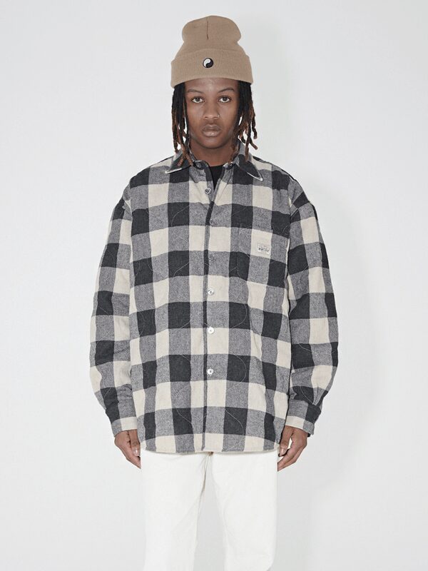 Stussy x Our Legacy Work Shop Borrowed Jacket Grey/Beige Check