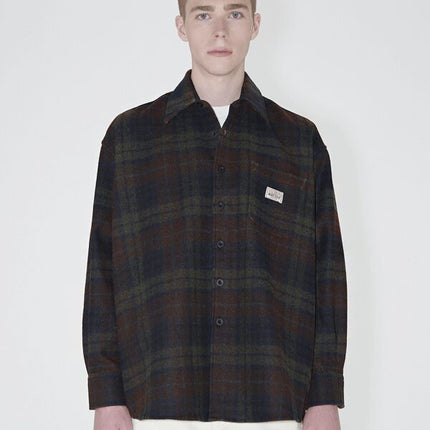 Stussy x Our Legacy Work Shop Borrowed Shirt Coated Plaid