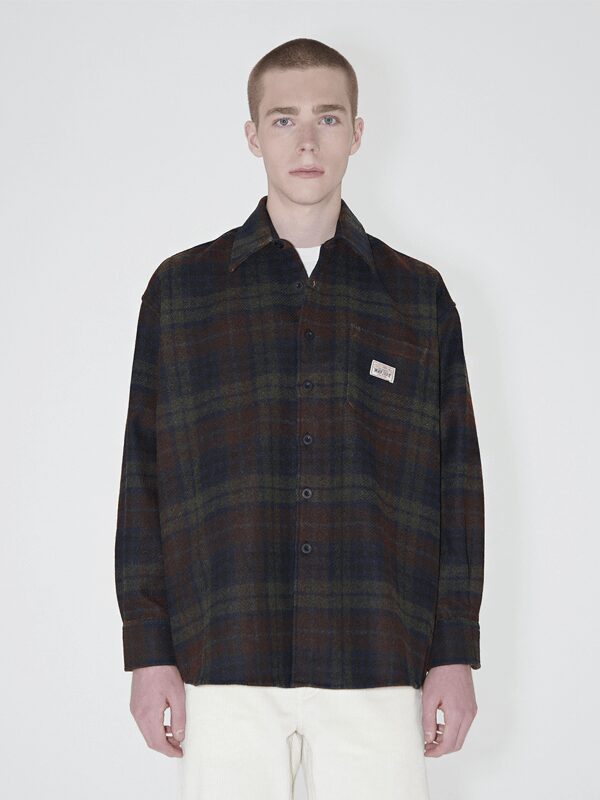 Stussy x Our Legacy Work Shop Borrowed Shirt Coated Plaid