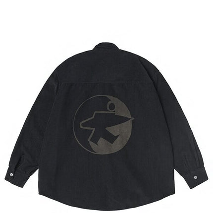 Stussy x Our Legacy Work Shop Borrowed Shirt Washed Black Cord