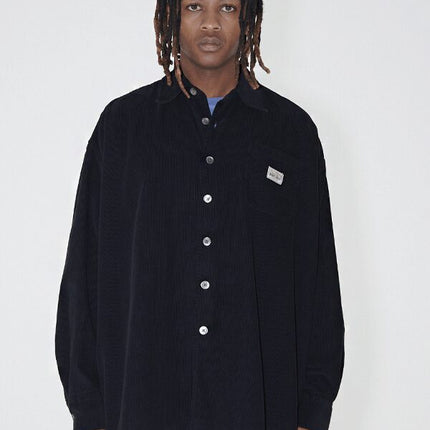 Stussy x Our Legacy Work Shop Borrowed Shirt Washed Black Cord