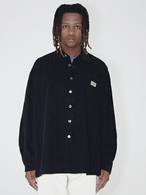 Stussy x Our Legacy Work Shop Borrowed Shirt Washed Black Cord