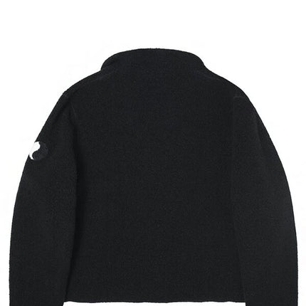 Stussy x Our Legacy Work Shop Runner Sweater Black Recycled Wool