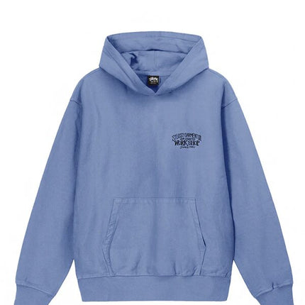 Stussy x Our Legacy Work Shop Surfman Pigment Dyed Hoodie Blue