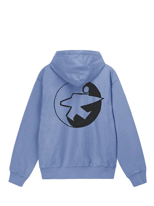 Stussy x Our Legacy Work Shop Surfman Pigment Dyed Hoodie Blue