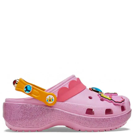 Super Mario x Crocs Classic Platform Clog Princess Peach Pink