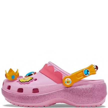 Super Mario x Crocs Classic Platform Clog Princess Peach Pink