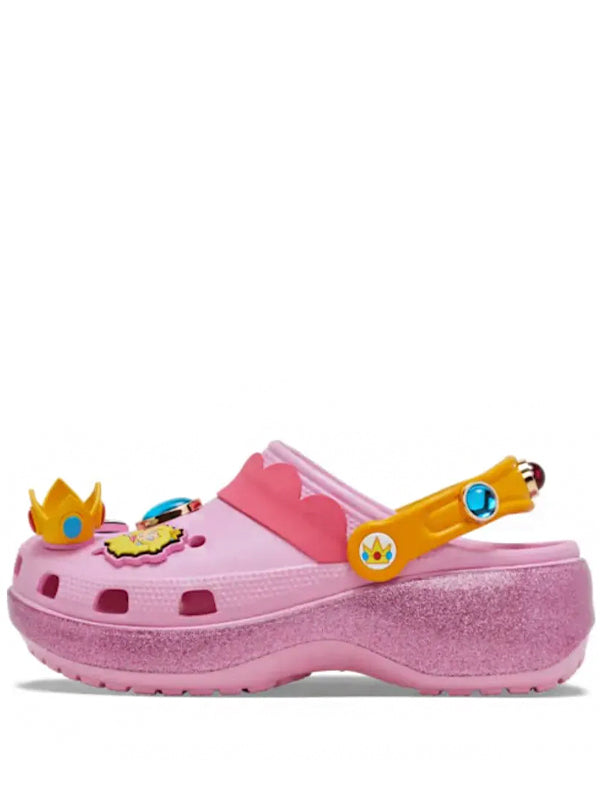 Super Mario x Crocs Classic Platform Clog Princess Peach Pink