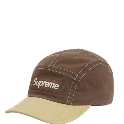 Supreme 2-Tone Twill Camp Cap Brown