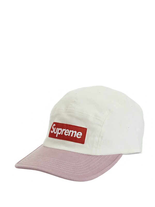 Supreme 2-Tone Twill Camp Cap White