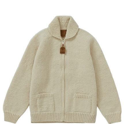 Supreme Box Logo Cowichan Sweater Natural