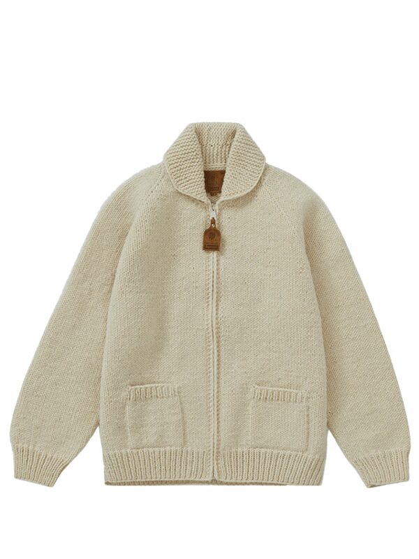 Supreme Box Logo Cowichan Sweater Natural