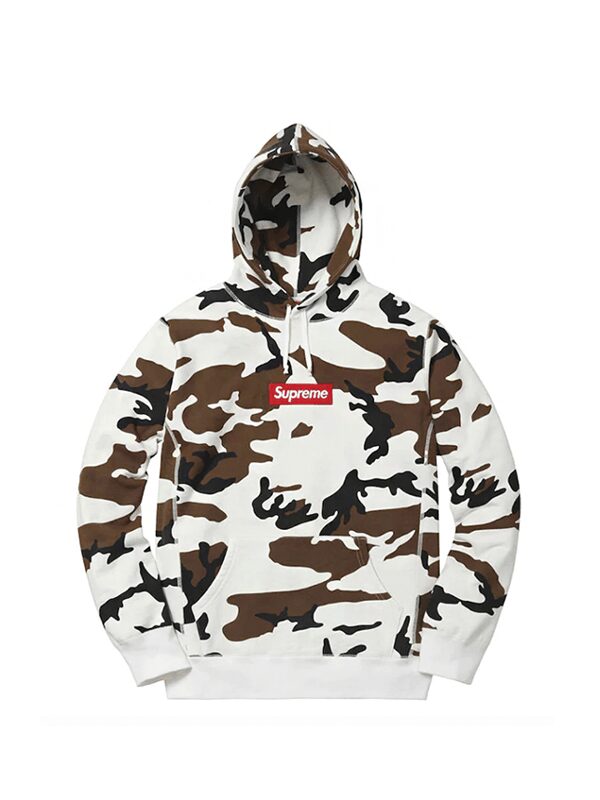 Supreme Box Logo Hooded Sweatshirt Camo