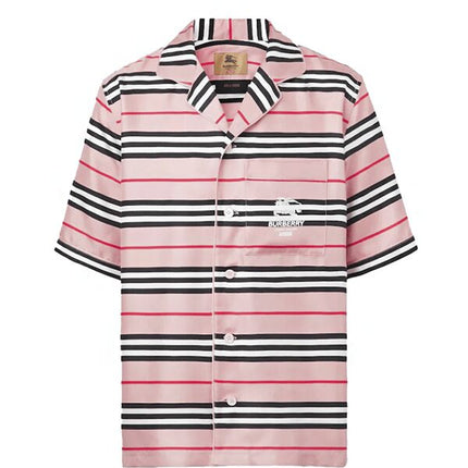 Supreme Burberry Icon Silk Pajama Shirt Dusty Pink