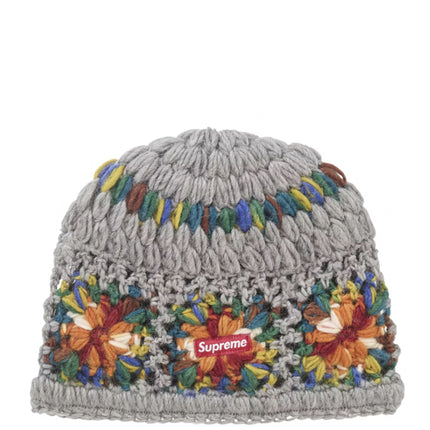Supreme Crochet Beanie (SS25) Heather Grey