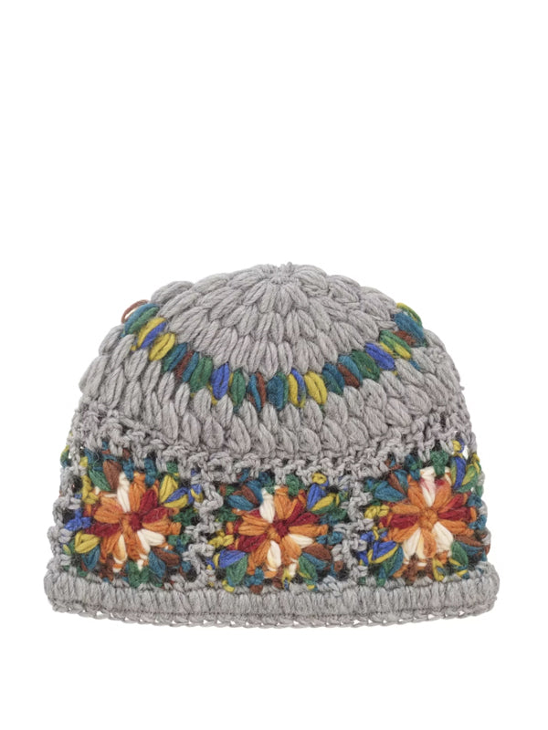 Supreme Crochet Beanie (SS25) Heather Grey