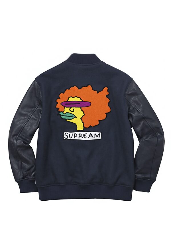 Supreme Gonz Ramm Varsity Jacket Navy