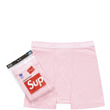 Supreme Hanes Boxer Briefs (2 Pack) Pink