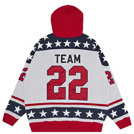 Supreme Hockey Hooded Sweatshirt Ash Grey