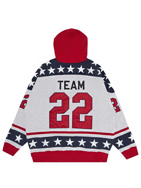 Supreme Hockey Hooded Sweatshirt Ash Grey