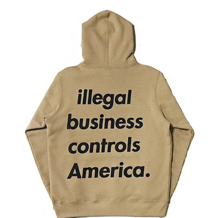 Supreme Illegal Business Hooded Sweatshirt Light Brown