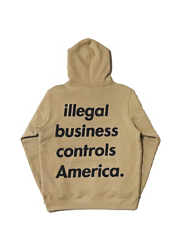 Supreme Illegal Business Hooded Sweatshirt Light Brown