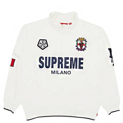 Supreme Milano Half Zip Pullover White
