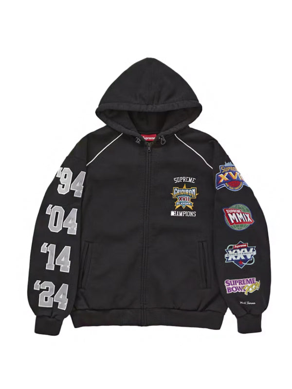 Supreme Playoffs Zip Up Hooded Sweatshirt