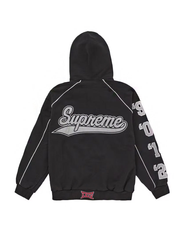 Supreme Playoffs Zip Up Hooded Sweatshirt