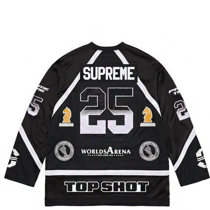 Supreme Rhinestone Hockey Jersey Black