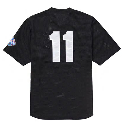 Supreme S Logo Baseball Henley (SS25) Black