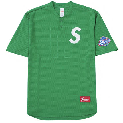 Supreme S Logo Baseball Henley (SS25) Green