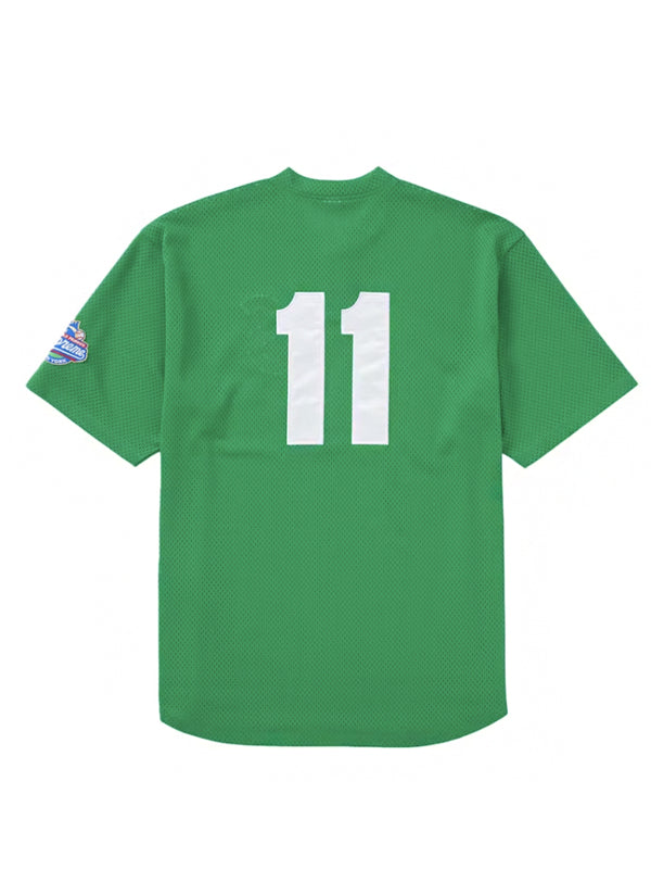 Supreme S Logo Baseball Henley (SS25) Green